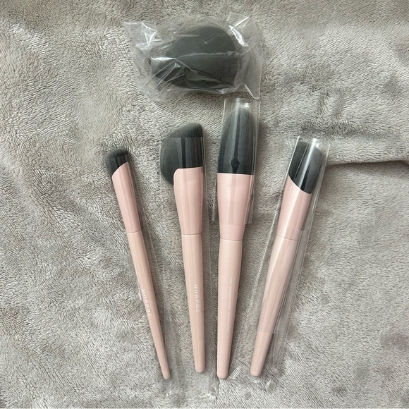 NIB Morphe 5 Piece Face Shaping Essentials Brush Set Light Pink - Picture 15 of 15